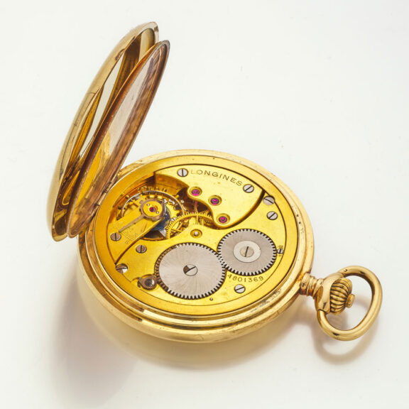 Swiss 14k yellow gold open faced lever watch Circa 1940 Swiss 14k yellow gold open faced lever watch Circa 1940
