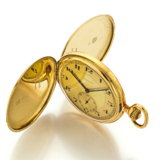 Swiss 14k yellow gold open faced lever watch Circa 1940 Swiss 14k yellow gold open faced lever watch Circa 1940