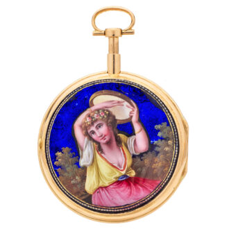 French extremely rare quarter repeating calendar watch Circa 1790