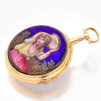 French extremely rare quarter repeating calendar watch Circa 1790