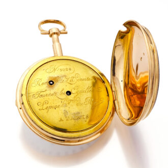 French extremely rare quarter repeating calendar watch Circa 1790