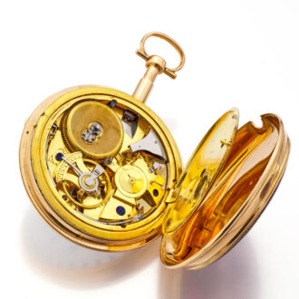 French extremely rare quarter repeating calendar watch Circa 1790