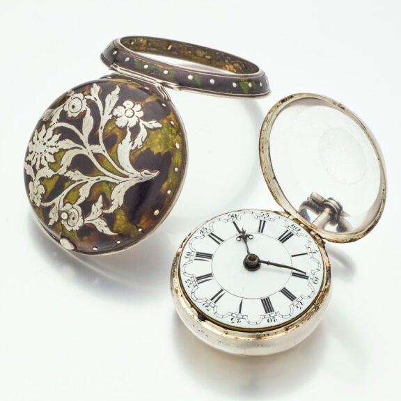English silver pair cased verge with beautiful case Circa 1788 English silver pair cased verge with beautiful case Circa 1788