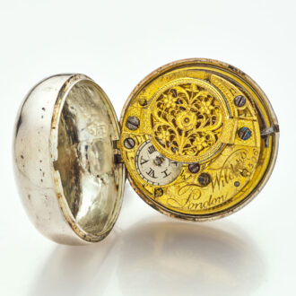 English silver pair cased verge with beautiful case Circa 1788