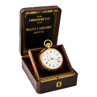 Swiss gold minute repeating demi-chronomètre Circa 1868