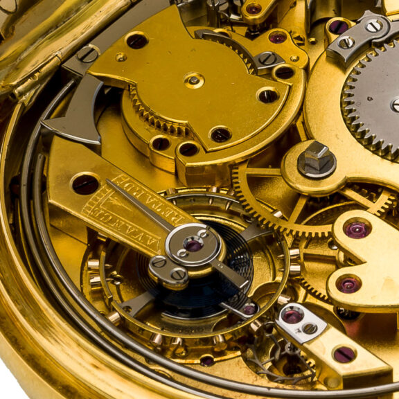 Swiss gold minute repeating demi-chronomètre Circa 1868 Swiss gold minute repeating demi-chronomètre Circa 1868