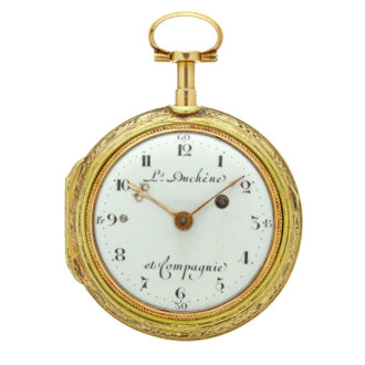 Fine Swiss gold open faced quarter repeating watch Circa 1810 Fine Swiss gold open faced quarter repeating watch Circa 1810