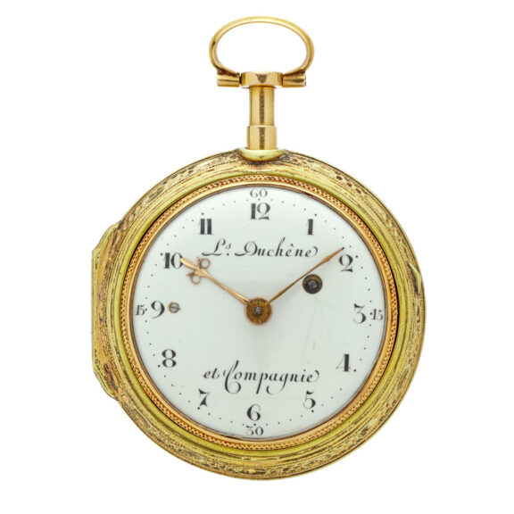 Fine Swiss gold open faced quarter repeating watch Circa 1810 Fine Swiss gold open faced quarter repeating watch Circa 1810