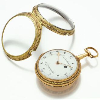Fine Swiss gold open faced quarter repeating watch Circa 1810 Fine Swiss gold open faced quarter repeating watch Circa 1810