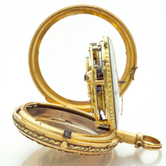 Fine Swiss gold open faced quarter repeating watch Circa 1810 Fine Swiss gold open faced quarter repeating watch Circa 1810