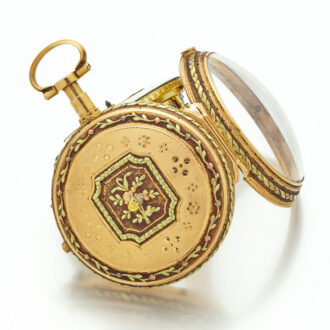 Fine Swiss gold open faced quarter repeating watch Circa 1810 Fine Swiss gold open faced quarter repeating watch Circa 1810