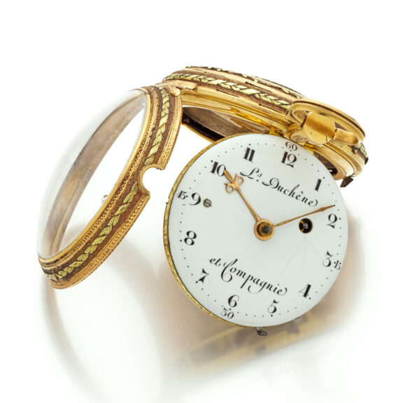 Fine Swiss gold open faced quarter repeating watch Circa 1810 Fine Swiss gold open faced quarter repeating watch Circa 1810