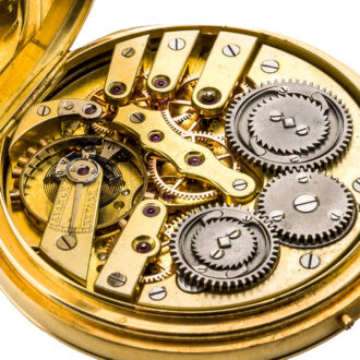 French gold lever watch with independent seconds Circa 1880 French gold lever watch with independent seconds Circa 1880