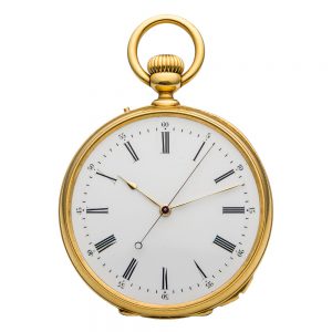 French gold lever watch with independent seconds Circa 1880