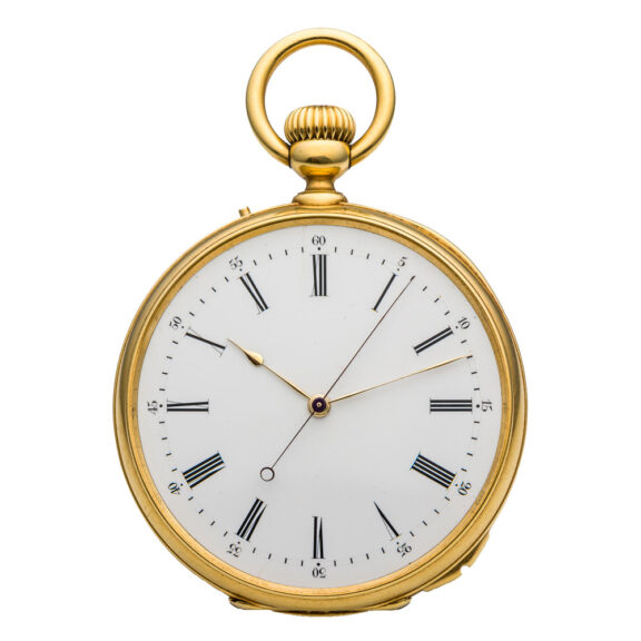 French gold lever watch with independent seconds Circa 1880 French gold lever watch with independent seconds Circa 1880