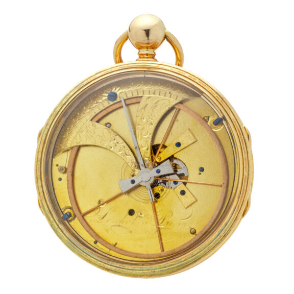 French gold quarter repeater with Pouzait escapement Circa 1810 French gold quarter repeater with Pouzait escapement Circa 1810