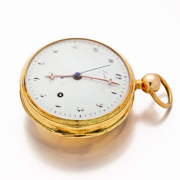 French gold quarter repeater with Pouzait escapement Circa 1810 French gold quarter repeater with Pouzait escapement Circa 1810