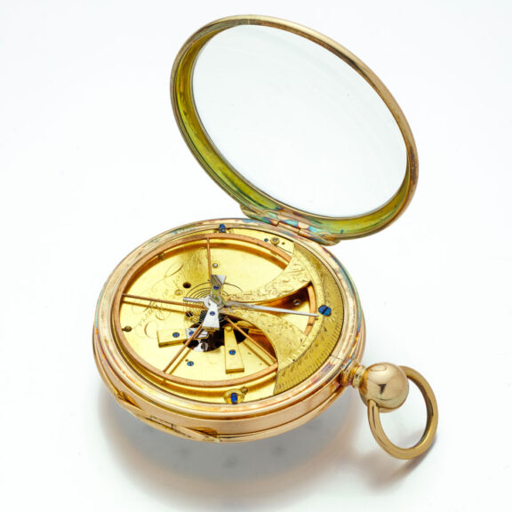 French gold quarter repeater with Pouzait escapement Circa 1810 French gold quarter repeater with Pouzait escapement Circa 1810