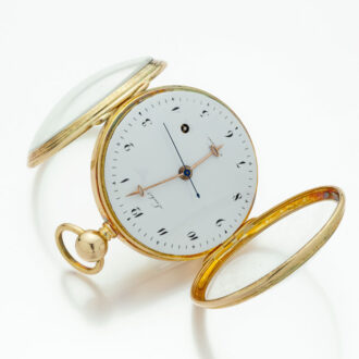 French gold quarter repeater with Pouzait escapement Circa 1810 French gold quarter repeater with Pouzait escapement Circa 1810
