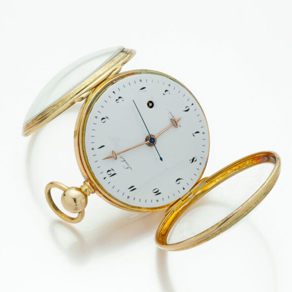 French gold quarter repeater with Pouzait escapement Circa 1810 French gold quarter repeater with Pouzait escapement Circa 1810