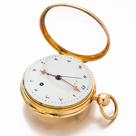 French gold quarter repeater with Pouzait escapement Circa 1810 French gold quarter repeater with Pouzait escapement Circa 1810