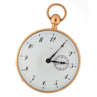 Breguet quarter repeating French verge in a gold case Circa 1820