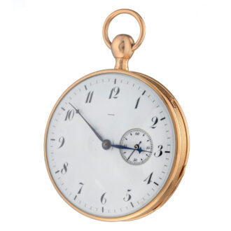 Breguet quarter repeating French verge in a gold case Circa 1820