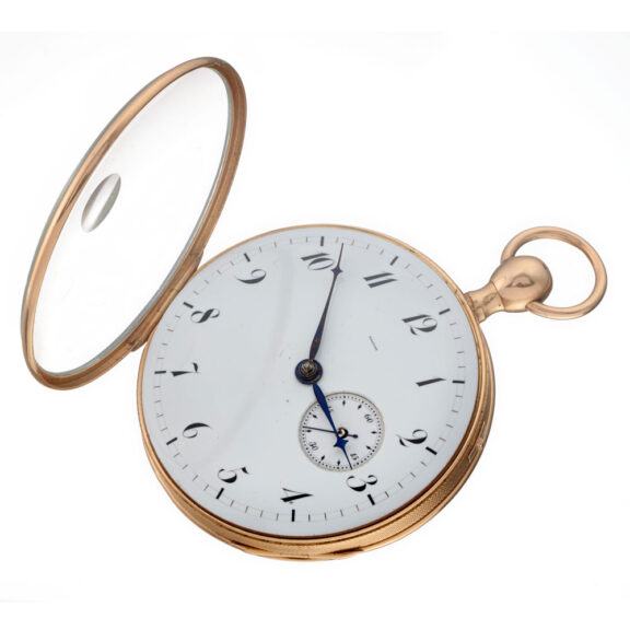 Breguet quarter repeating French verge in a gold case Circa 1820 Breguet quarter repeating French verge in a gold case Circa 1820