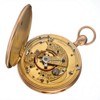 Breguet quarter repeating French verge in a gold case Circa 1820