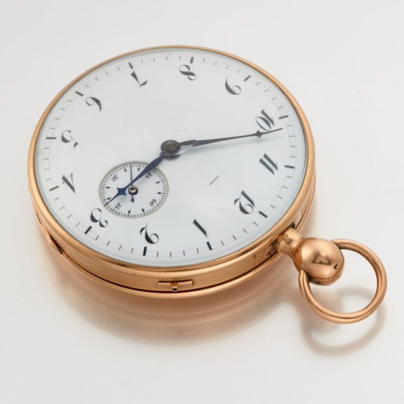 Breguet quarter repeating French verge in a gold case Circa 1820 Breguet quarter repeating French verge in a gold case Circa 1820