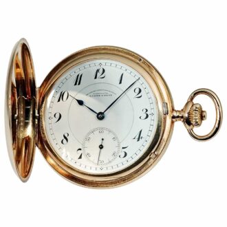 German 14k gold Glashütte pocket watch Circa 1925