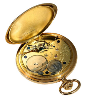 German 14k gold Glashütte pocket watch Circa 1925