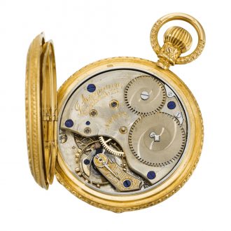 German decoratively engraved lady's keyless lever watch Circa 1890