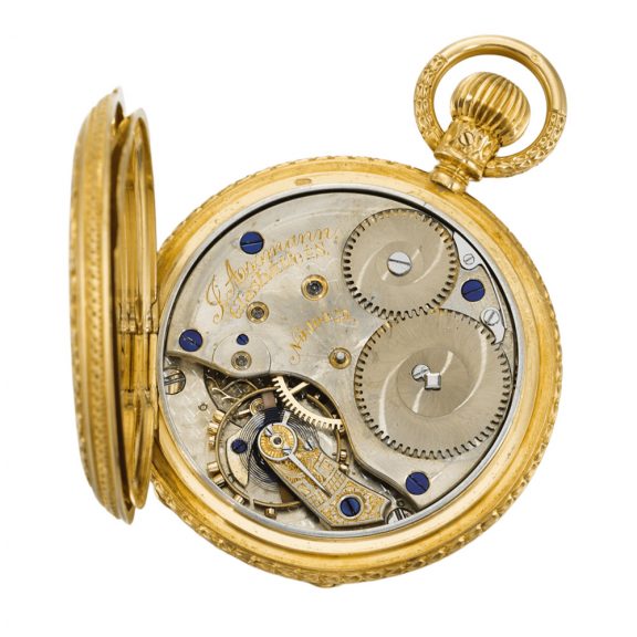German decoratively engraved lady's keyless lever watch Circa 1890 German decoratively engraved lady's keyless lever watch Circa 1890