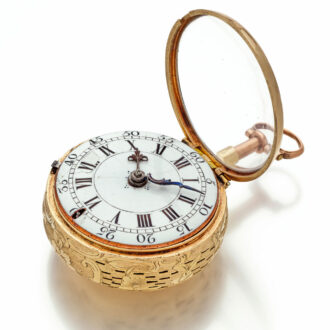 Fine English gold pair cased quarter repeating verge Circa 1750 Fine English gold pair cased quarter repeating verge Circa 1750