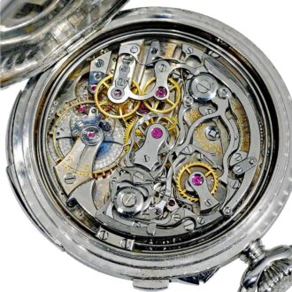 Swiss elegant heavy minute repeating pocket watch Circa 1910