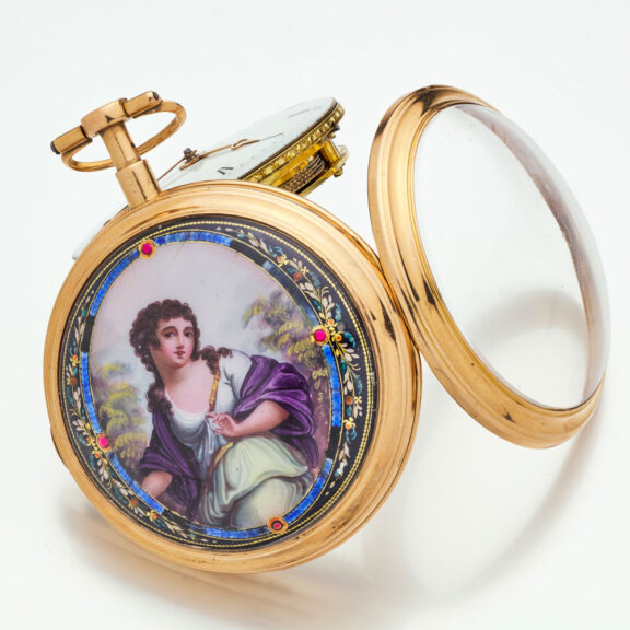 Very rare Swiss gold quarter repeating pocket watch Circa 1790 Very rare Swiss gold quarter repeating pocket watch Circa 1790