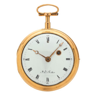 Very rare Swiss gold quarter repeating pocket watch Circa 1790