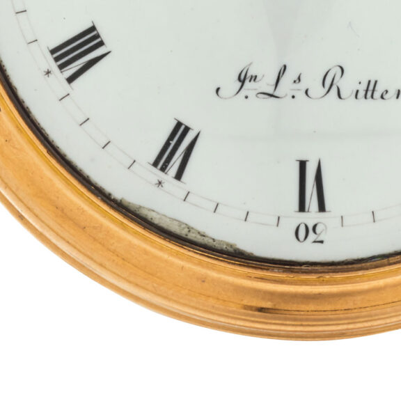 Very rare Swiss gold quarter repeating pocket watch Circa 1790 Very rare Swiss gold quarter repeating pocket watch Circa 1790