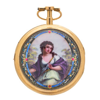 Very rare Swiss gold quarter repeating pocket watch Circa 1790
