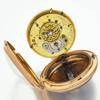 Very rare Swiss gold quarter repeating pocket watch Circa 1790