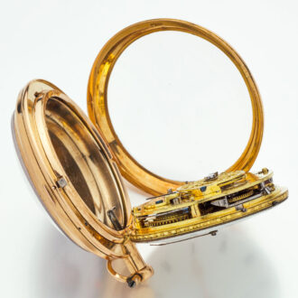 Very rare Swiss gold quarter repeating pocket watch Circa 1790