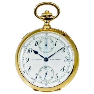 Swiss watch with chronograph and 30 min. counter Circa 1910