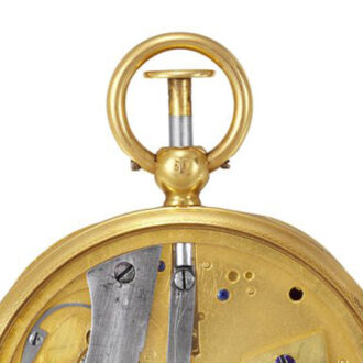 English gold pocket watch with pull-wind mechanism Circa 1837