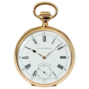 Swiss 18 carat rose gold Chronometro Gondolo Circa 1913