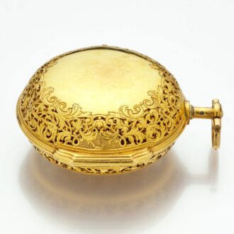 Excellent English half quarter repeating verge watch Circa 1740