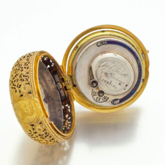 Excellent English half quarter repeating verge watch Circa 1740