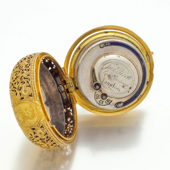 Excellent English half quarter repeating verge watch Circa 1740 Excellent English half quarter repeating verge watch Circa 1740