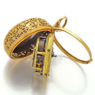 Excellent English half quarter repeating verge watch Circa 1740