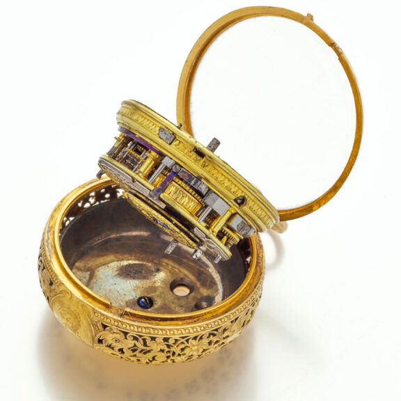 Excellent English half quarter repeating verge watch Circa 1740 Excellent English half quarter repeating verge watch Circa 1740